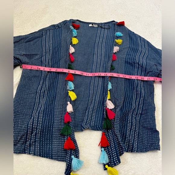 THML Bohemian Tassel Lightweight Kimono Cardigan - Small - Picture 3 of 9